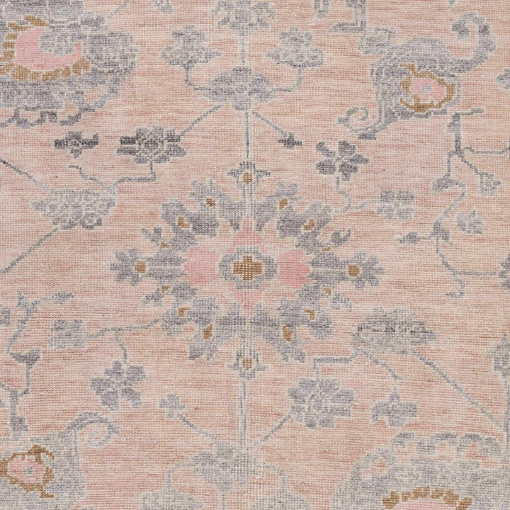 Pittston Traditional Style Pink Hand Knotted Area Rug - The Rug Decor