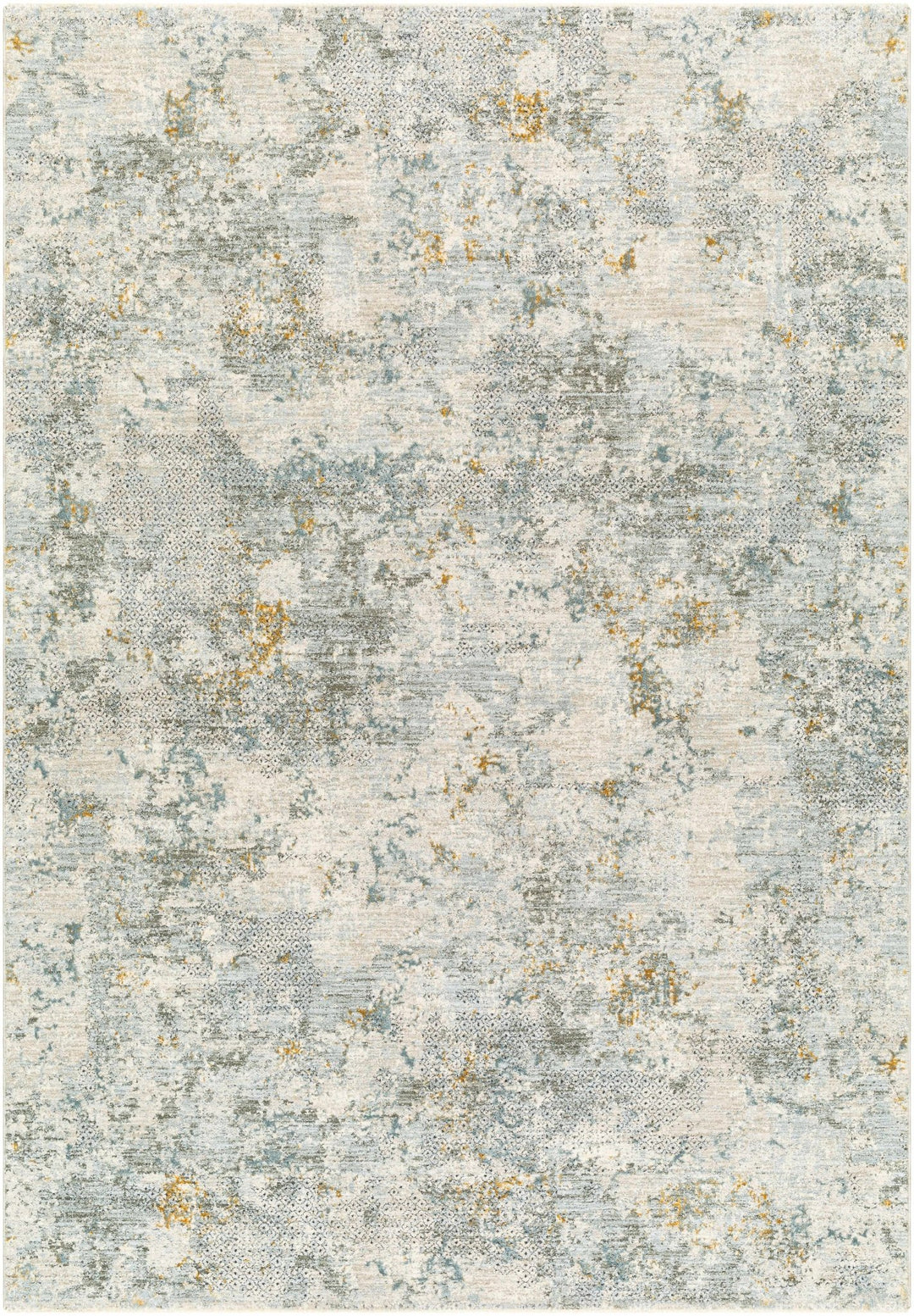 Pizi Modern Abstract Design Beige And Teal Rug - The Rug Decor
