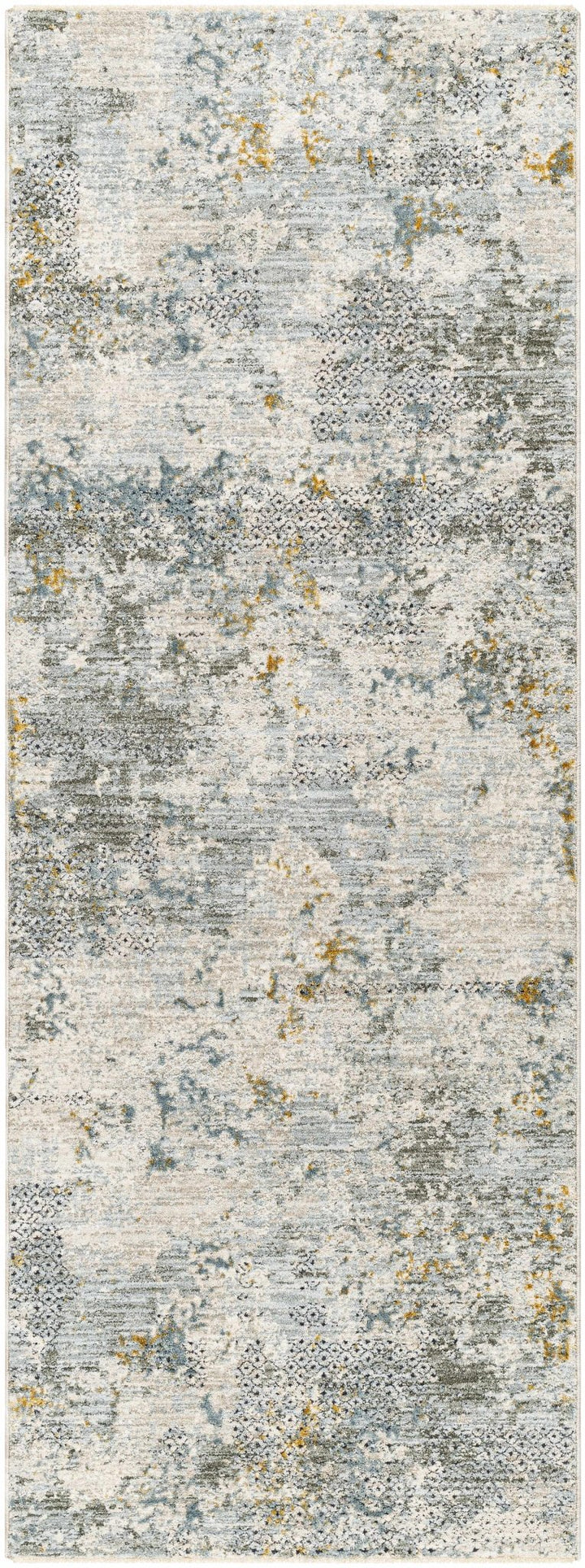Pizi Modern Abstract Design Beige And Teal Rug - The Rug Decor