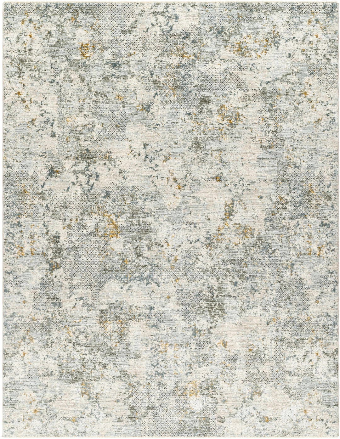 Pizi Modern Abstract Design Beige And Teal Rug - The Rug Decor
