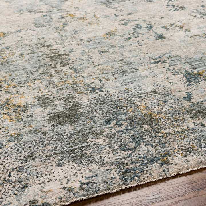 Pizi Modern Abstract Design Beige And Teal Rug - The Rug Decor