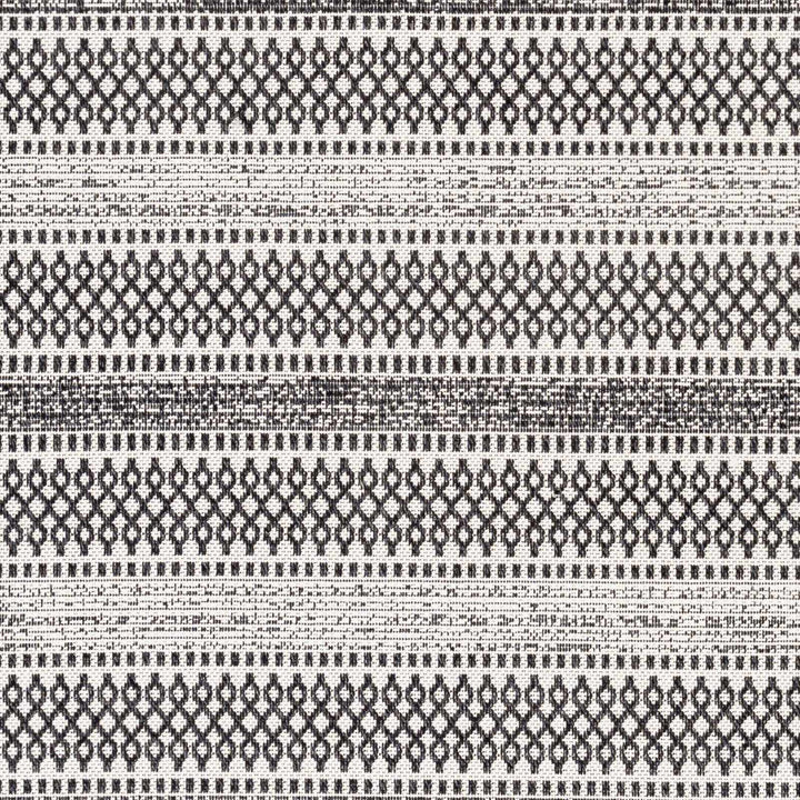 Planada Ivory And Black Modern Style Washable Area Rug - The Rug Decor