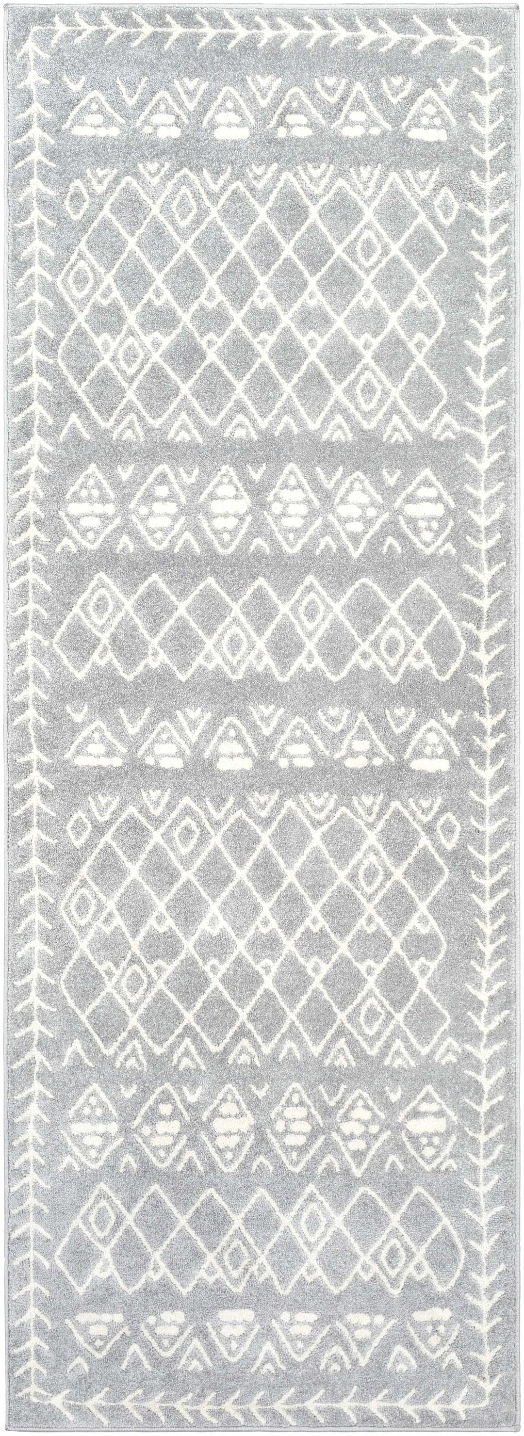 Plumsteadville Modern Style Gray And Ivory Area Rug