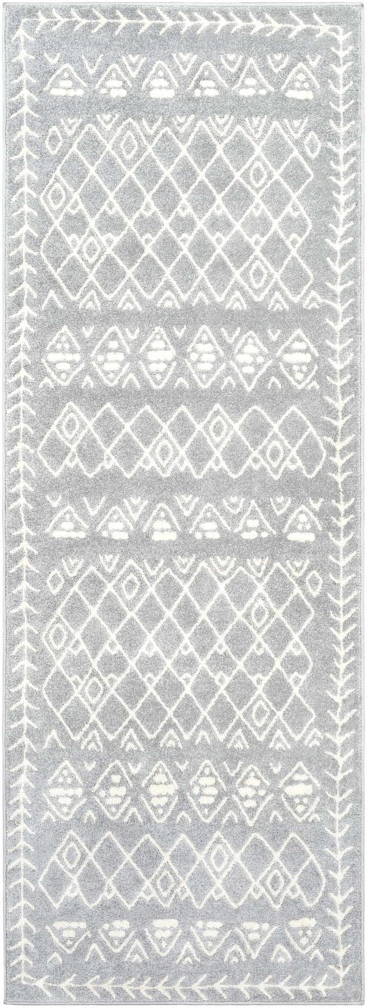 Plumsteadville Modern Style Gray And Ivory Area Rug