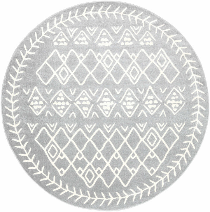 Plumsteadville Modern Style Gray And Ivory Area Rug
