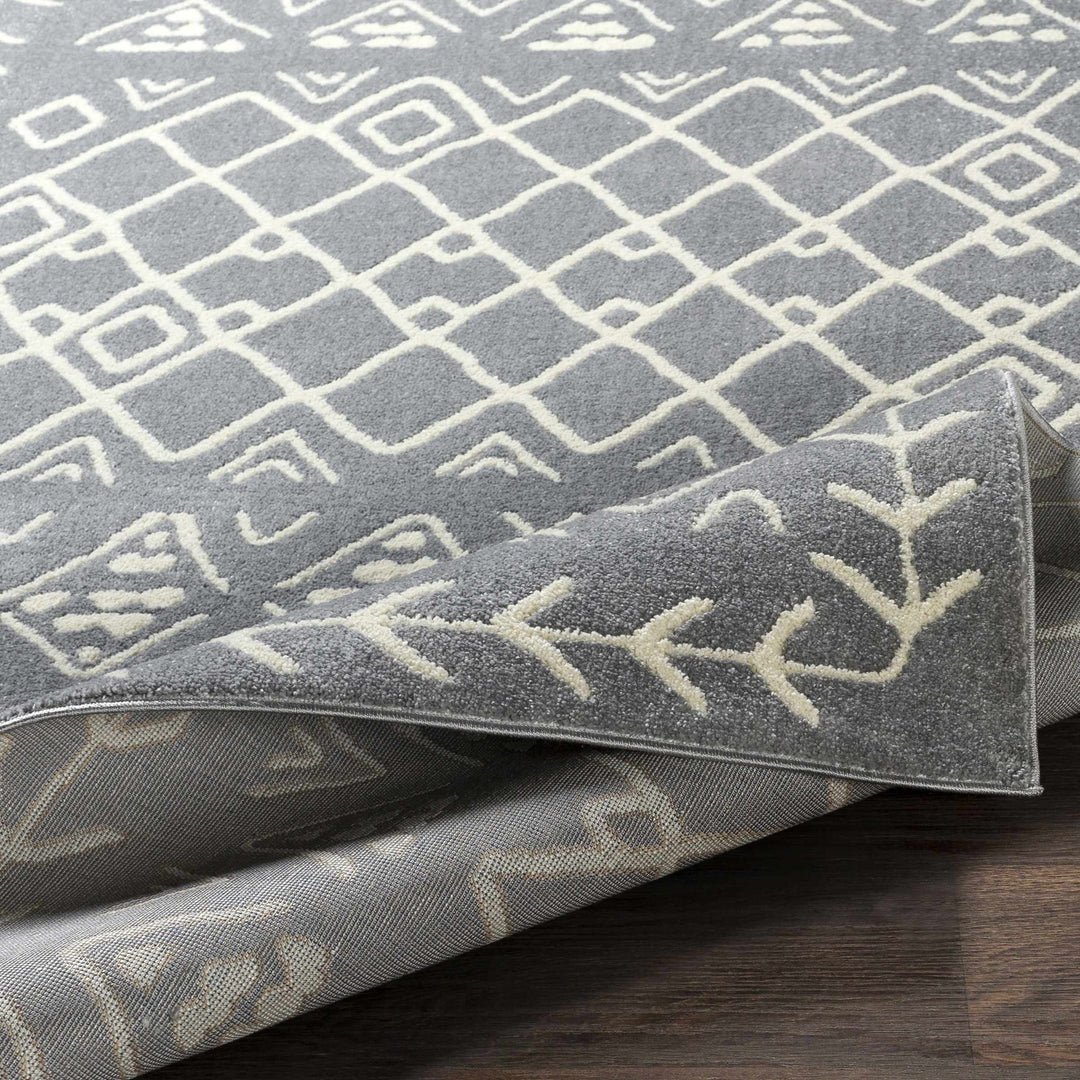 Plumsteadville Modern Style Gray And Ivory Area Rug