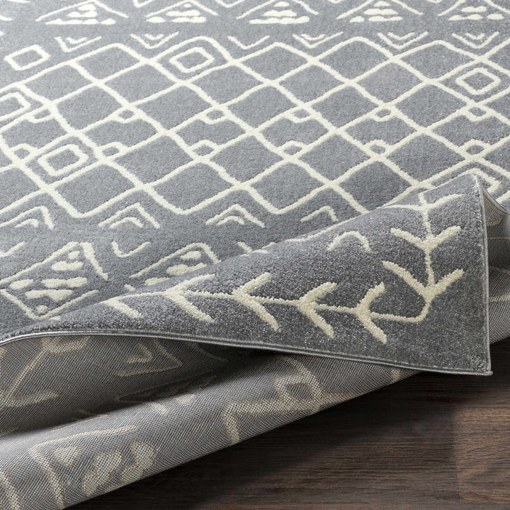 Plumsteadville Modern Style Gray And Ivory Area Rug