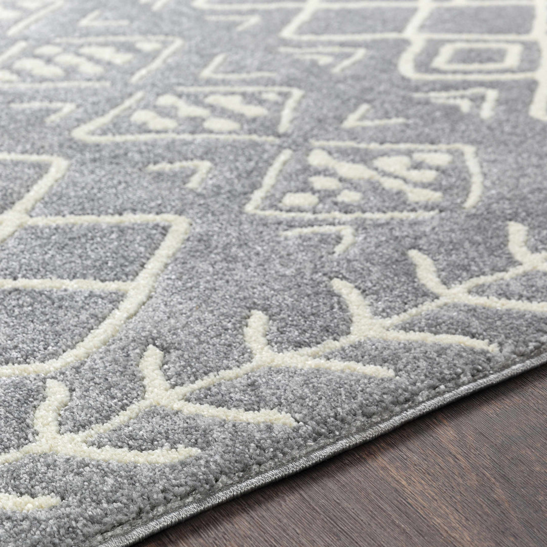 Plumsteadville Modern Style Gray And Ivory Area Rug