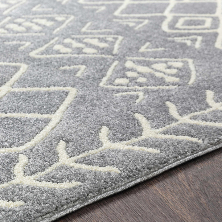 Plumsteadville Modern Style Gray And Ivory Area Rug