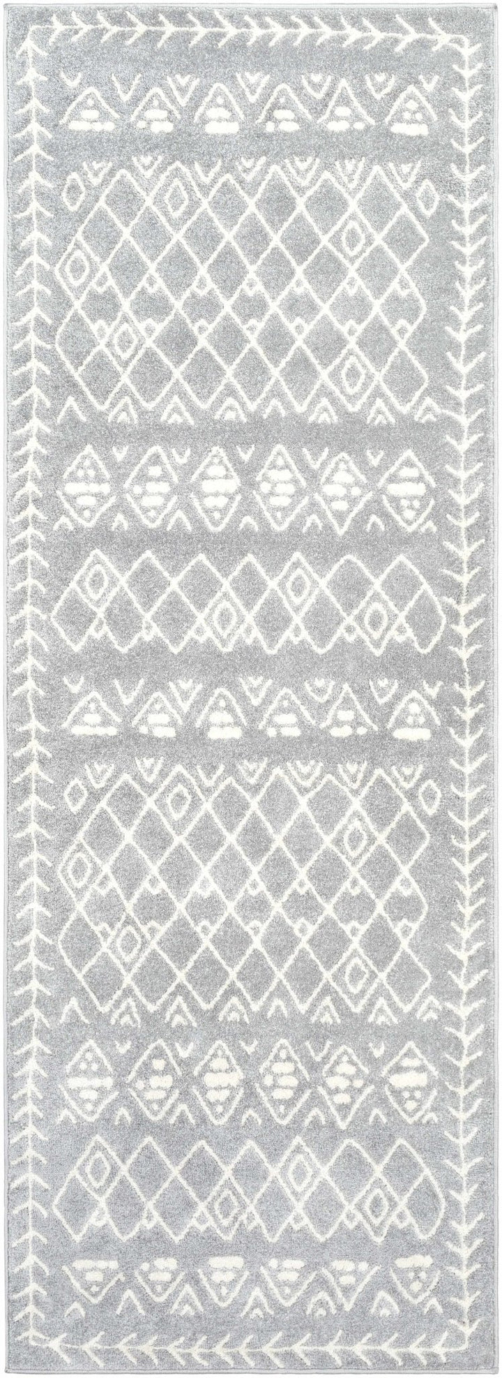 Plumsteadville Modern Style Gray And Ivory Area Rug - The Rug Decor