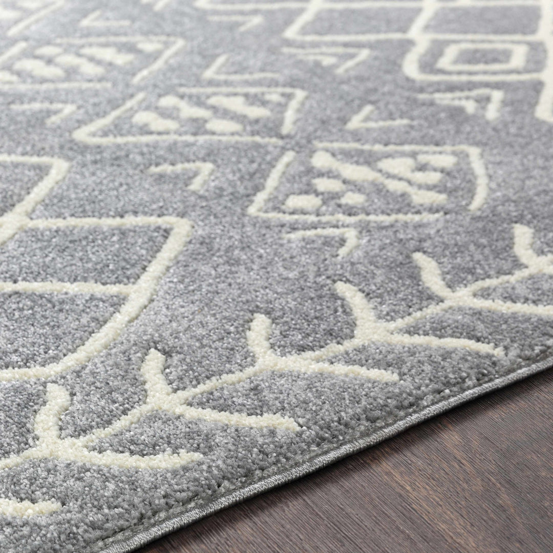 Plumsteadville Modern Style Gray And Ivory Area Rug - The Rug Decor