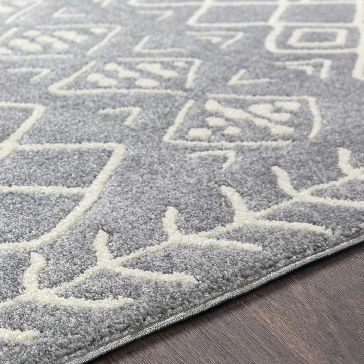 Plumsteadville Modern Style Gray And Ivory Area Rug - The Rug Decor