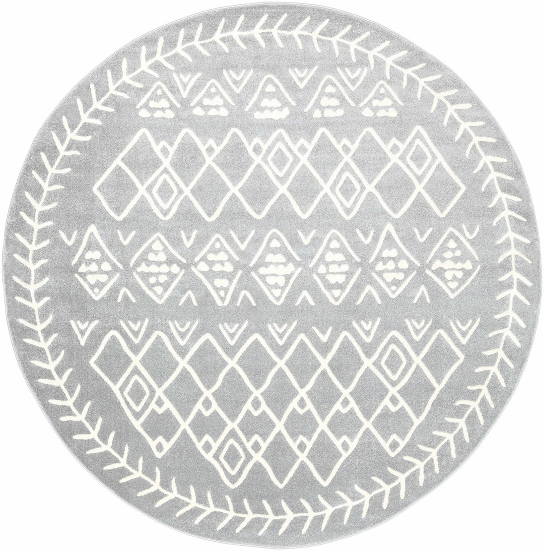 Plumsteadville Modern Style Gray And Ivory Area Rug - The Rug Decor