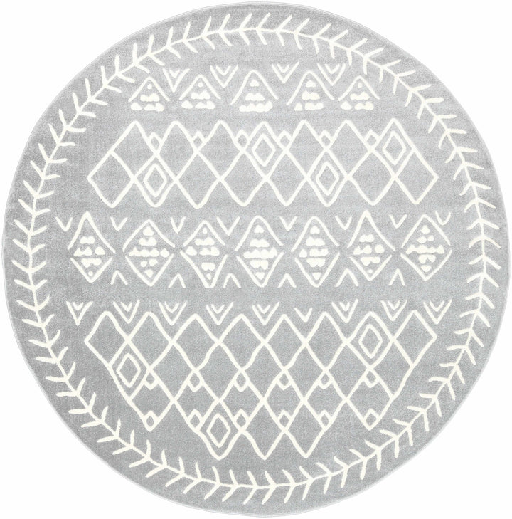 Plumsteadville Modern Style Gray And Ivory Area Rug - The Rug Decor