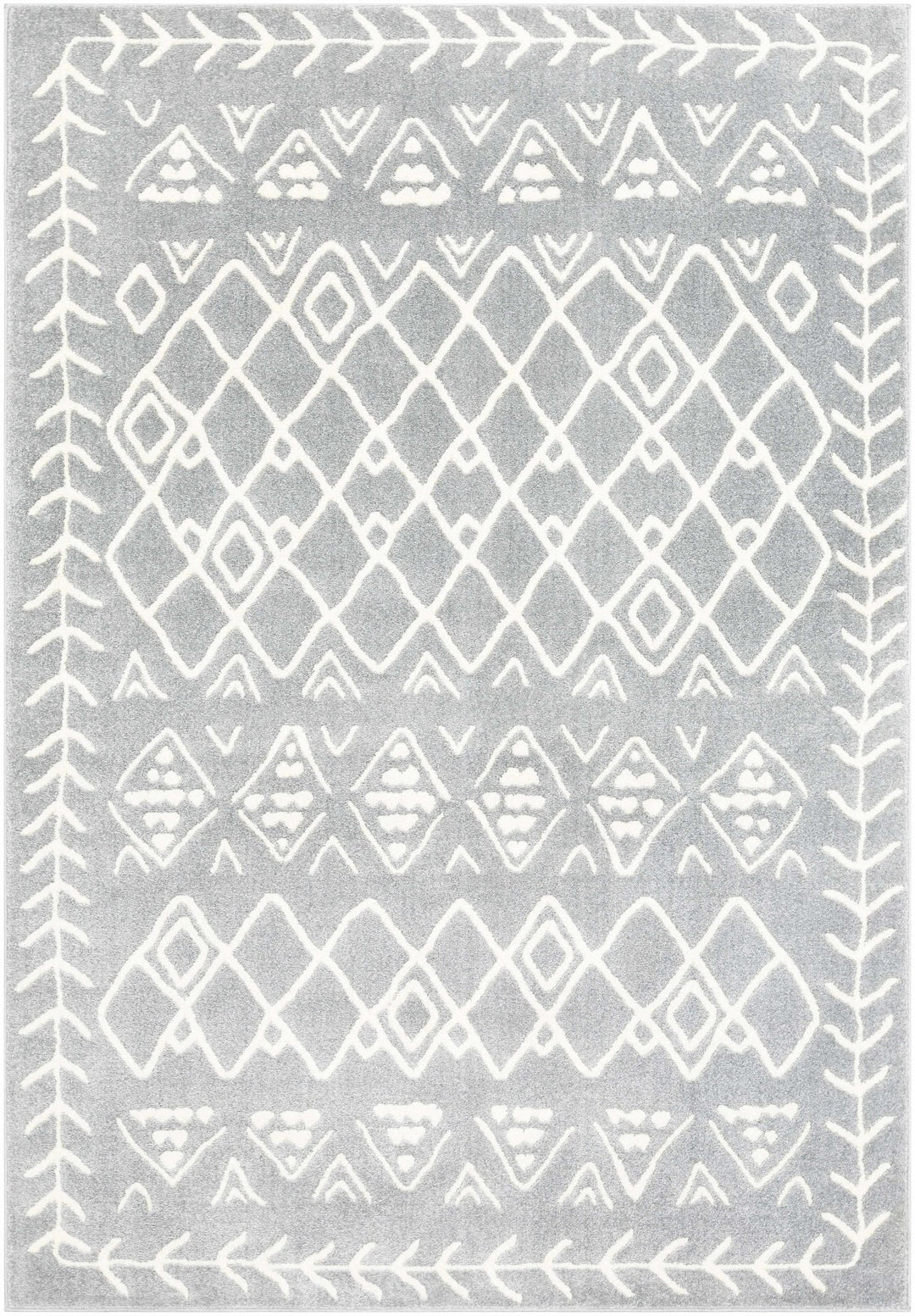 Plumsteadville Modern Style Gray And Ivory Area Rug - The Rug Decor