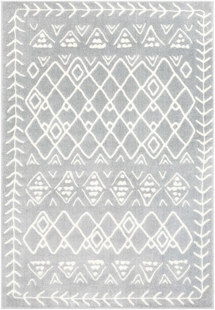 Plumsteadville Modern Style Gray And Ivory Area Rug - The Rug Decor