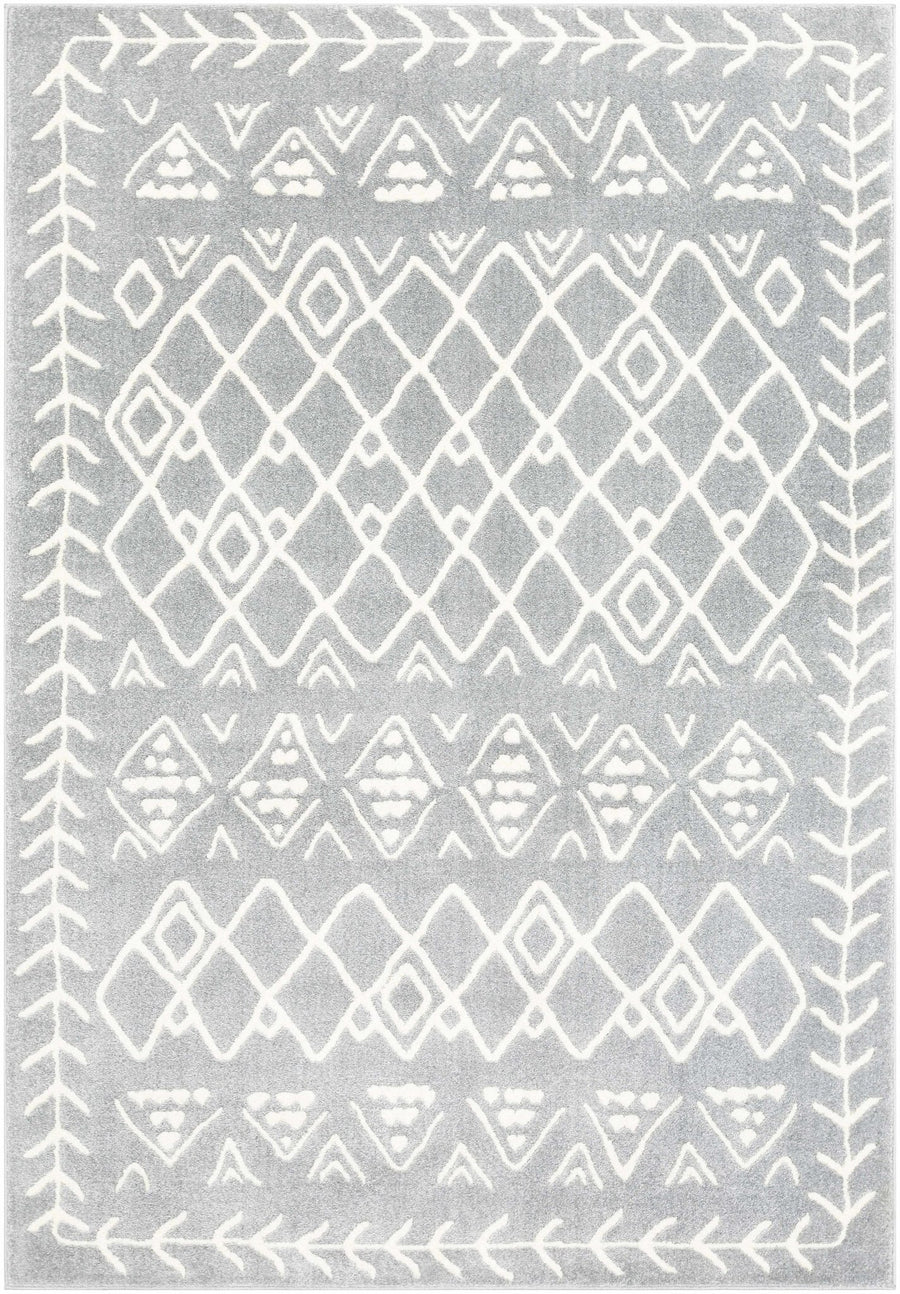 Plumsteadville Modern Style Gray And Ivory Area Rug - The Rug Decor