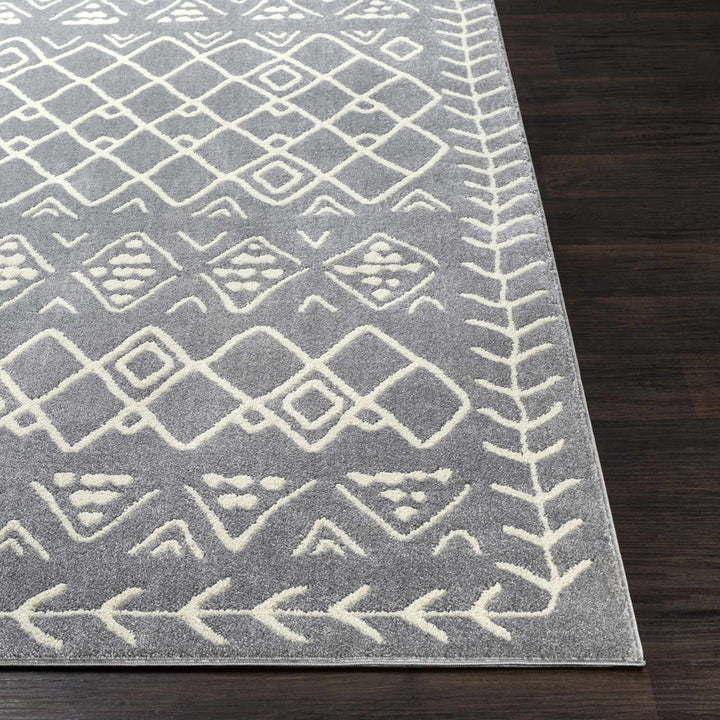 Plumsteadville Modern Style Gray And Ivory Area Rug - The Rug Decor