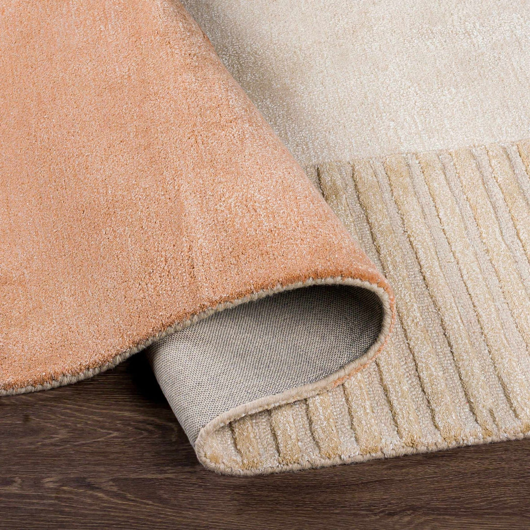 Pofadder Contemporary Patchwork Charcoal And Beige Rug - The Rug Decor
