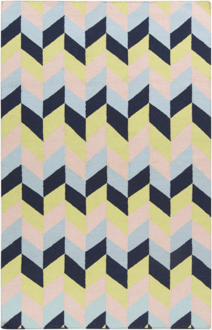 Pojoaque Multicolor Modern Style Hand Woven Wool Area Rug - The Rug Decor