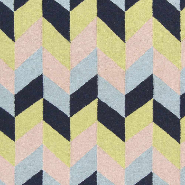 Pojoaque Multicolor Modern Style Hand Woven Wool Area Rug - The Rug Decor