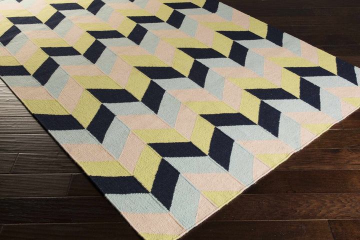 Pojoaque Multicolor Modern Style Hand Woven Wool Area Rug - The Rug Decor