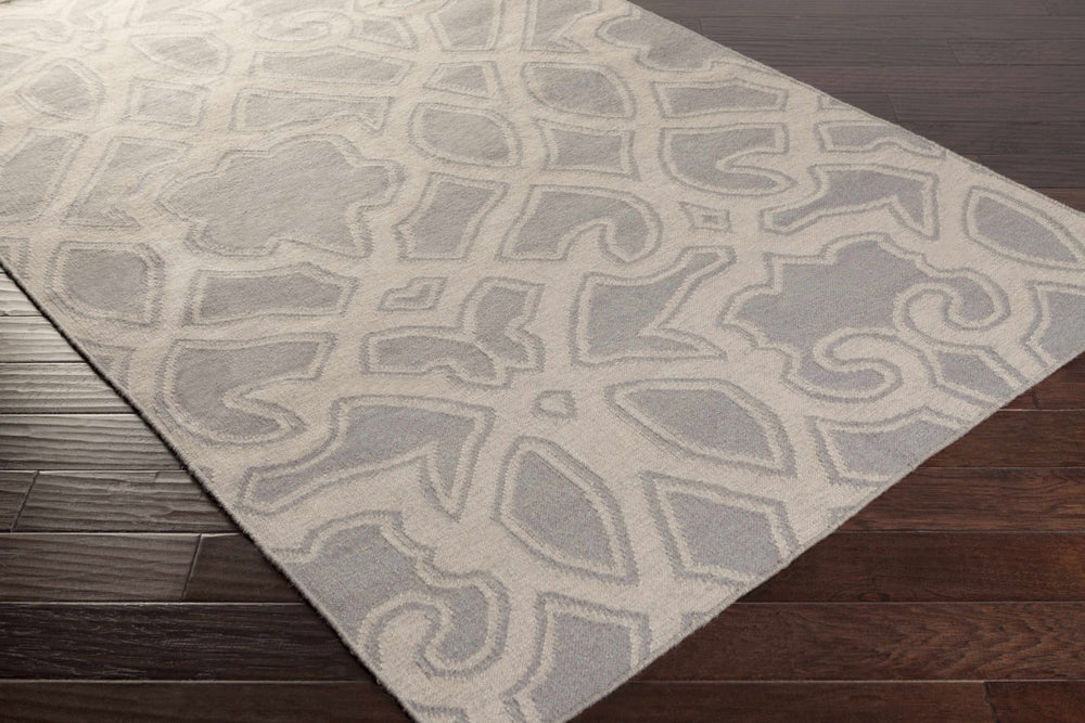 Ponce Contemporary Style Gray And Beige Hand Woven Area Rug - The Rug Decor