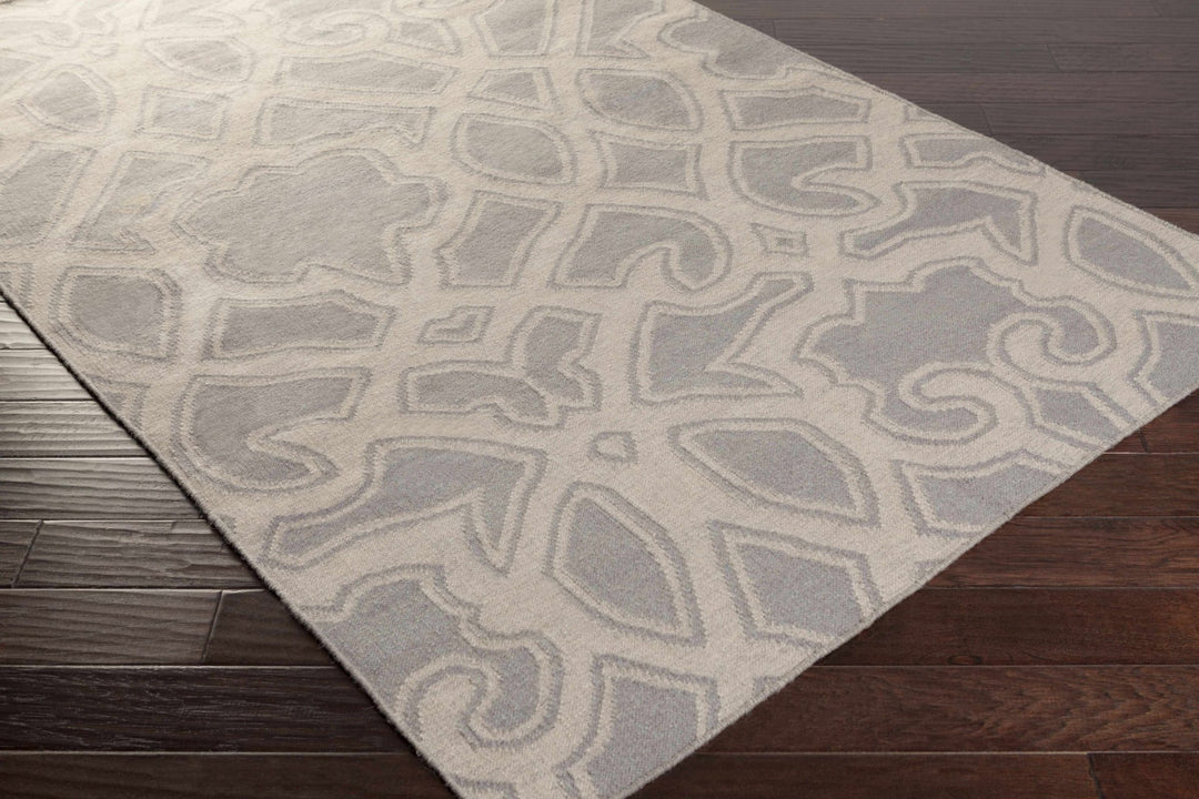 Ponce Contemporary Style Gray And Beige Hand Woven Area Rug - The Rug Decor