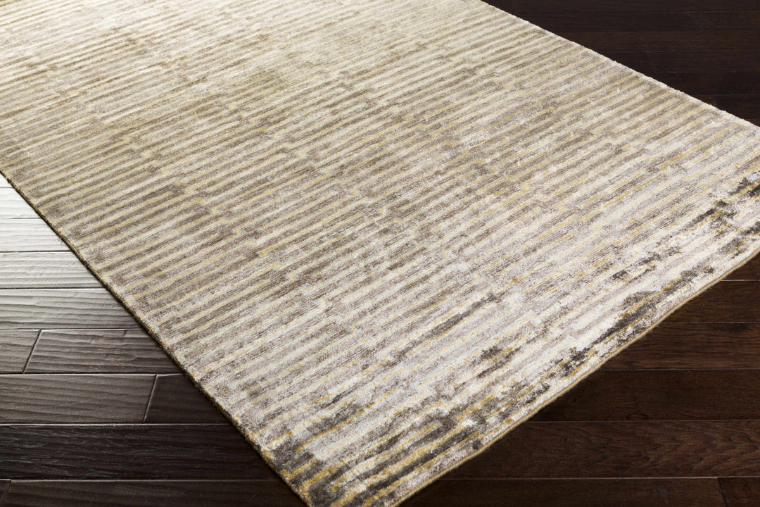 Porthmadog Modern Style Beige Hand Knotted Area Rug