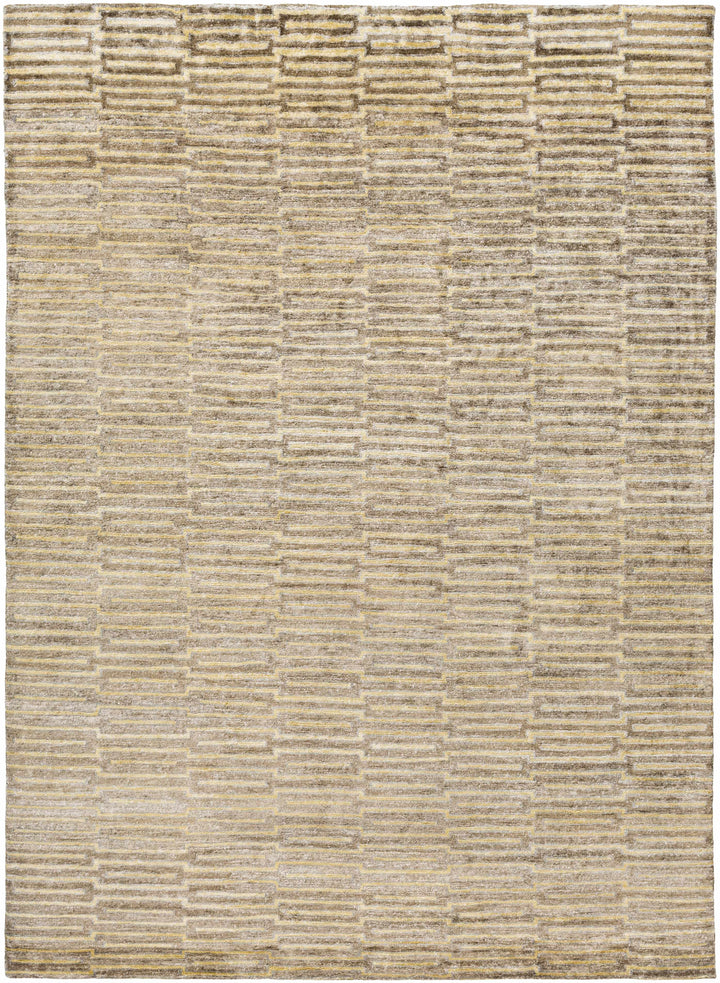 Porthmadog Modern Style Beige Hand Knotted Area Rug