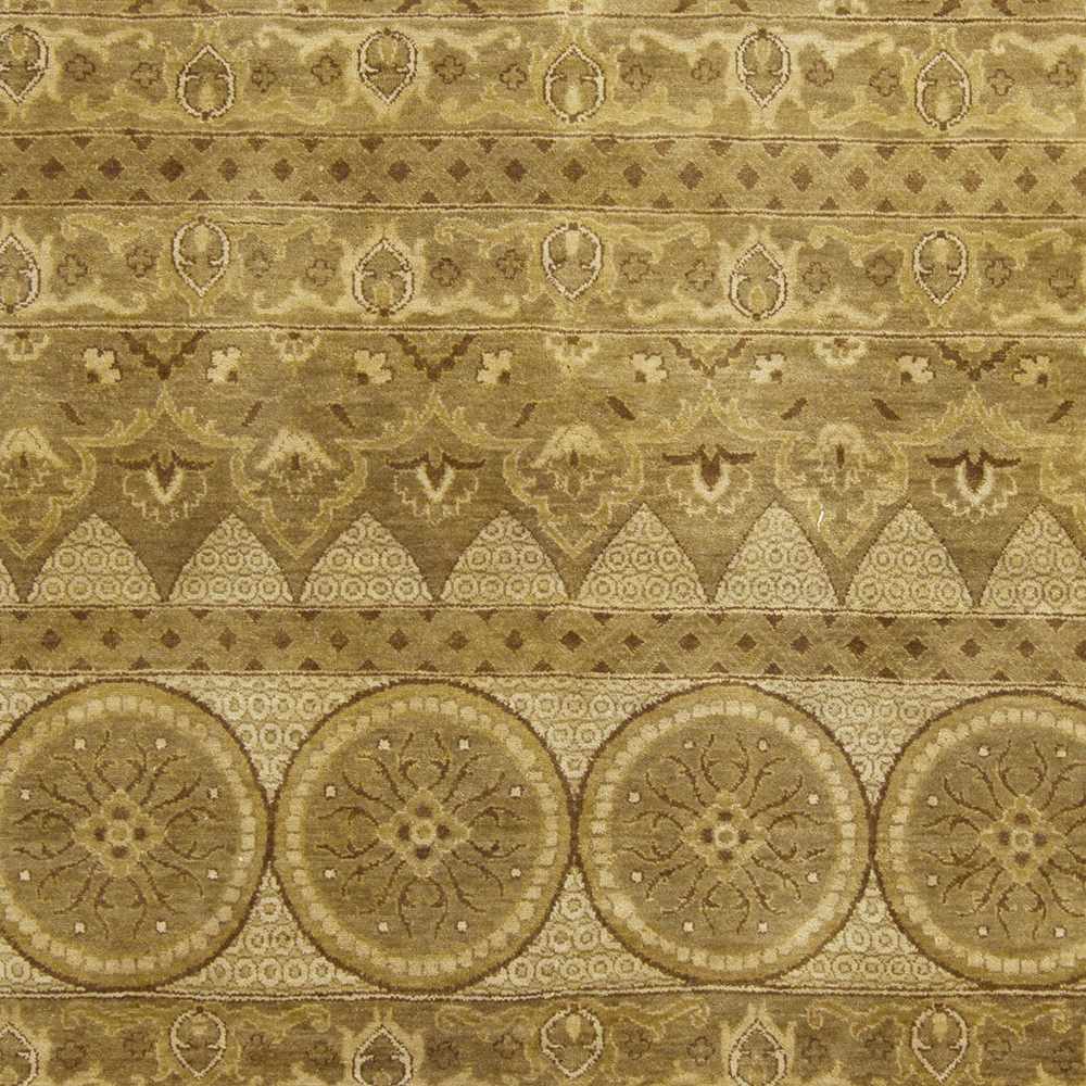 Portis Camel Traditional Style Hand Knotted Wool Area Rug