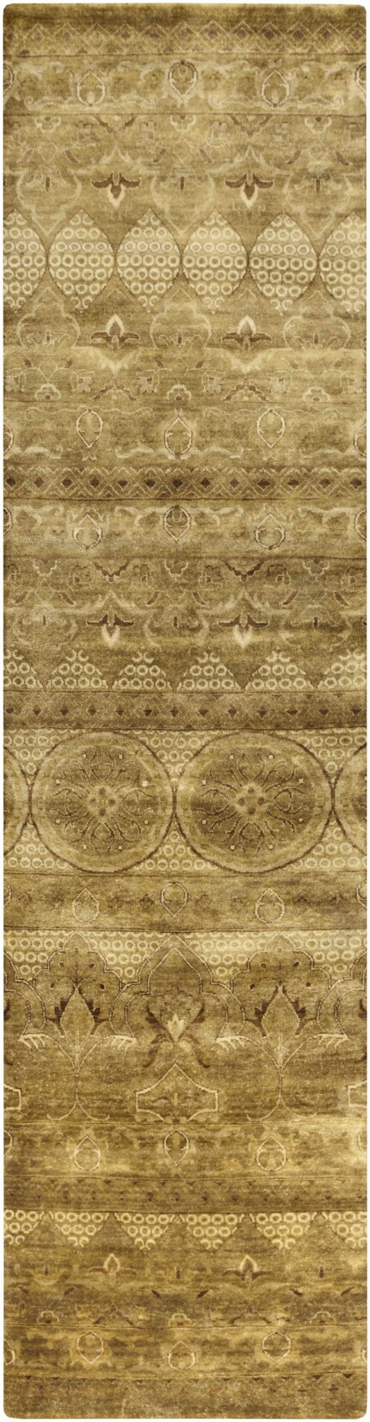 Portis Camel Traditional Style Hand Knotted Wool Area Rug - The Rug Decor