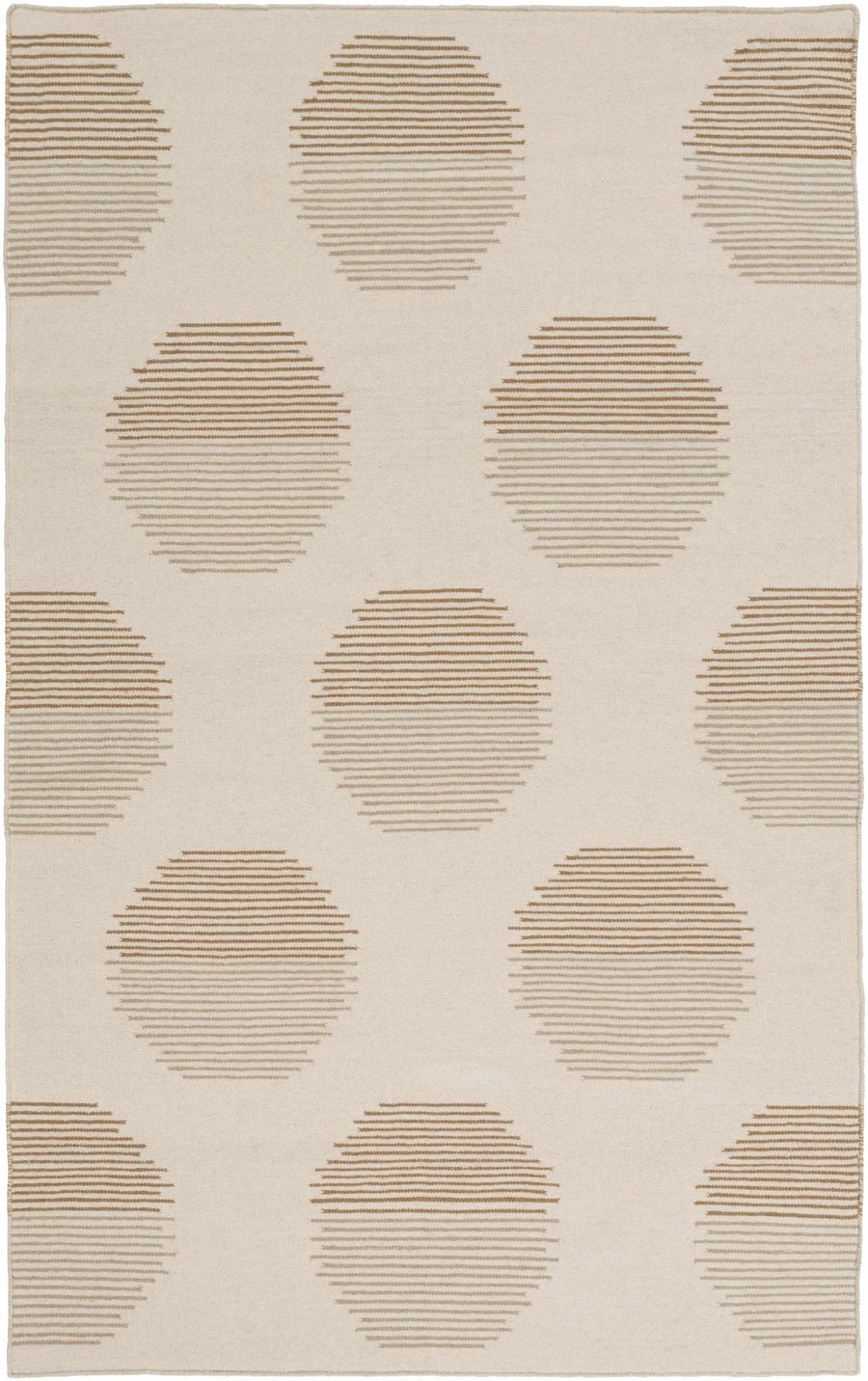 Portstewart Hand WovenContemporary Style Beige Wool Area Rug - The Rug Decor