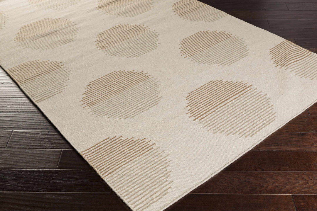 Portstewart Hand WovenContemporary Style Beige Wool Area Rug - The Rug Decor
