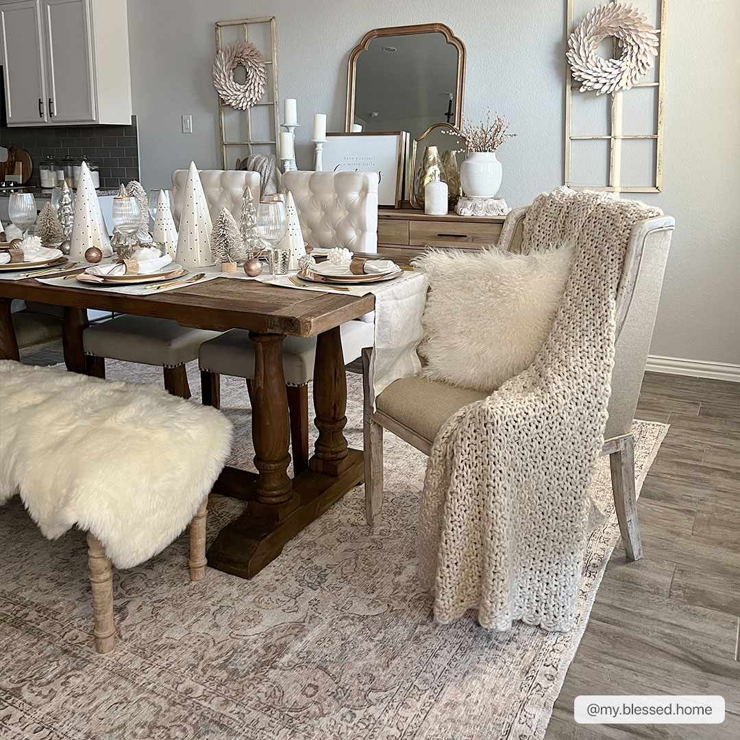 Premium Antique style Ivory, Beige and Brown Traditional Medallion Washable Area Rug - The Rug Decor