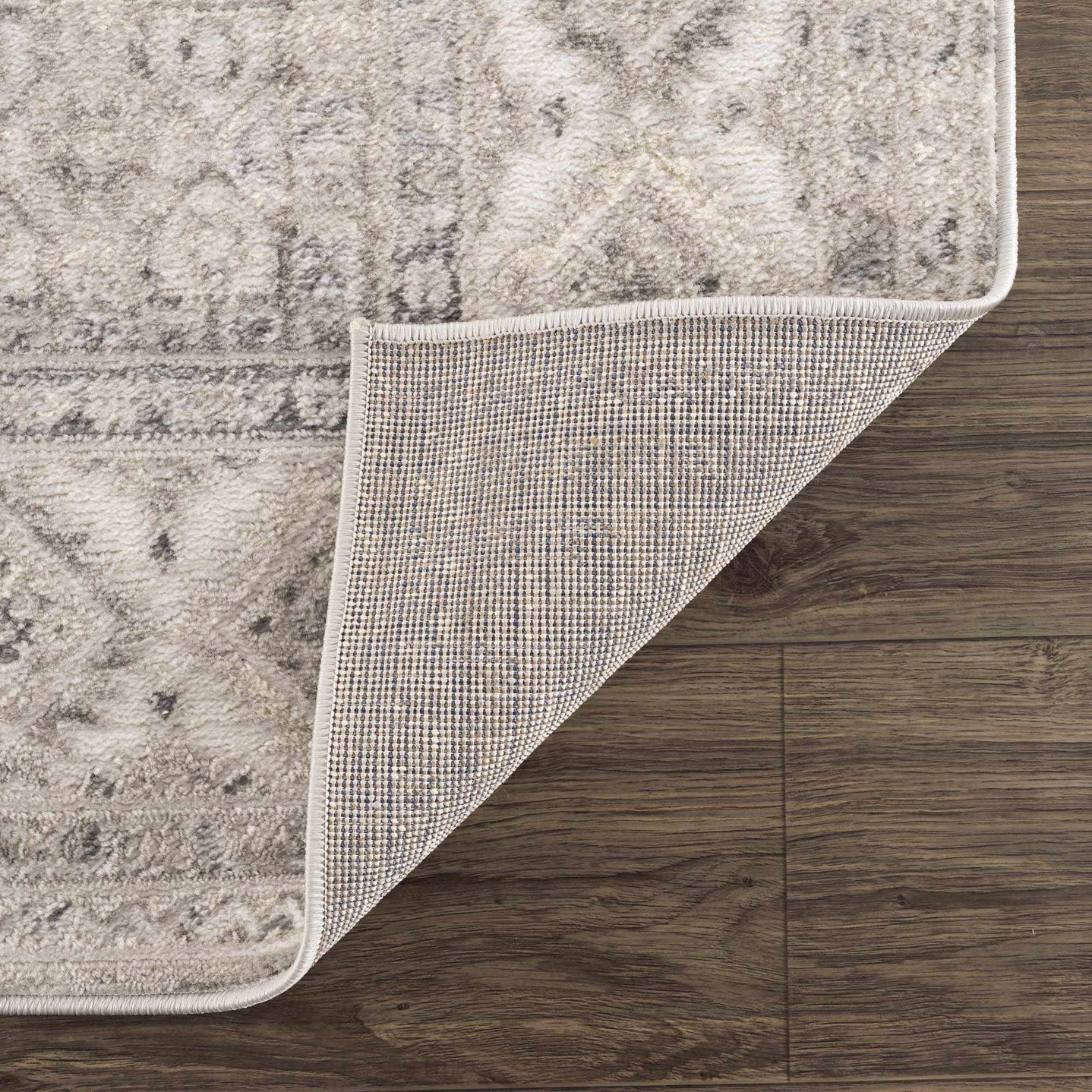 Premium look Beige, Gray and Taupe Traditional Heriz Medallion area rug - The Rug Decor