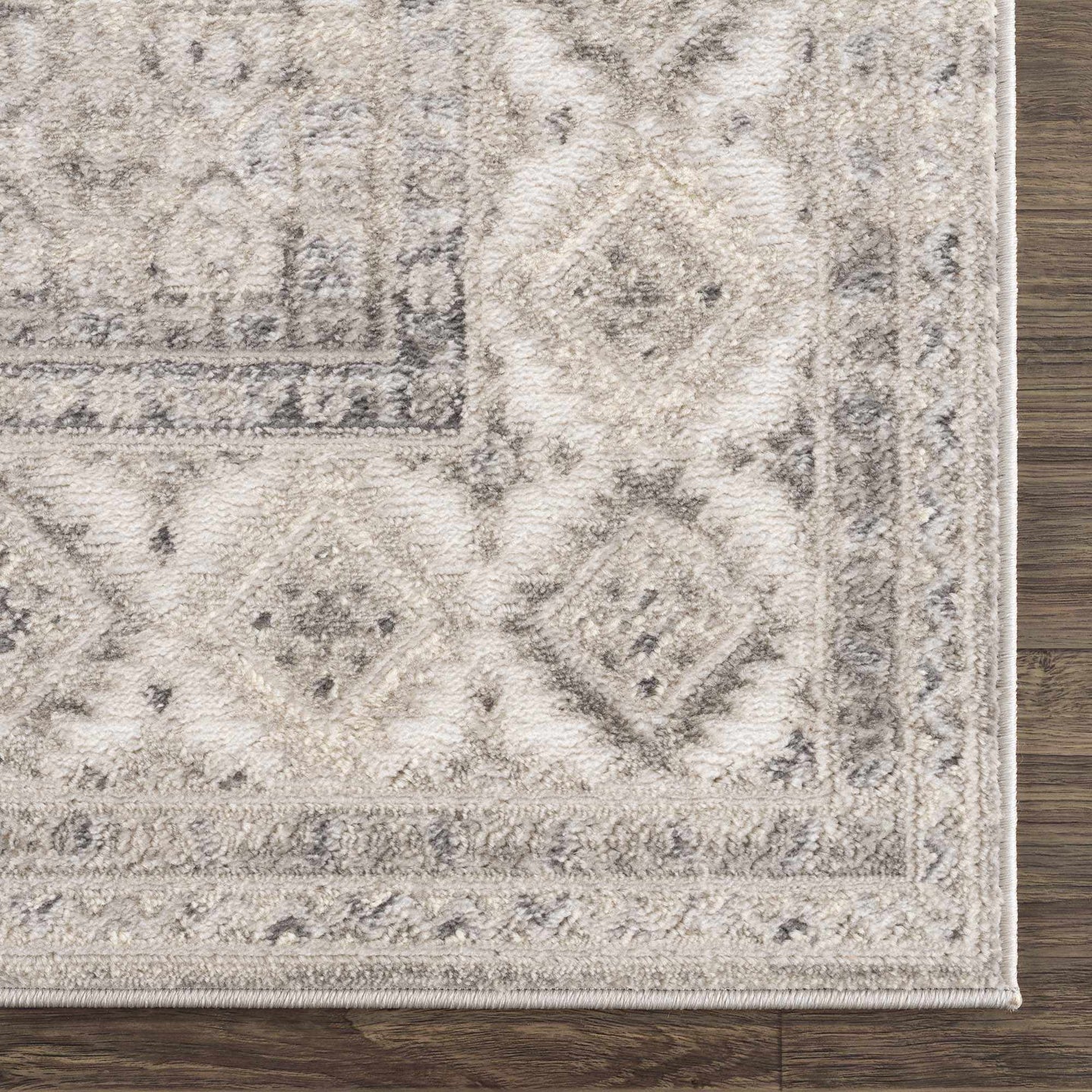 Premium look Beige, Gray and Taupe Traditional Heriz Medallion area rug - The Rug Decor