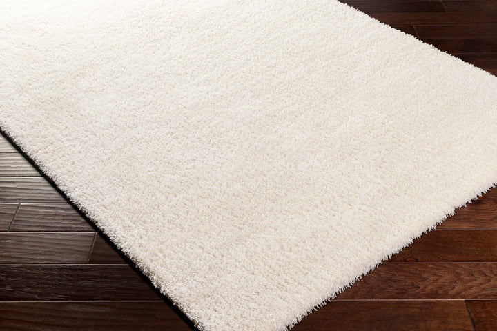 Premium look Solid Beige Woven Moroccan Design Silk Blended Plush Pile Rug - The Rug Decor
