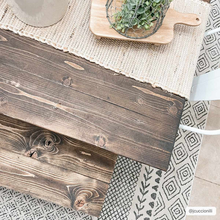Premium modern geometrical Ivory and Charcoal Multi size area Rug - The Rug Decor