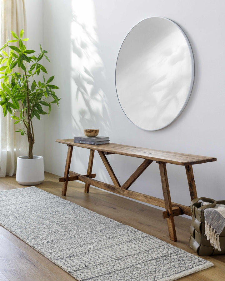 Premium style Ivory and Charcoal Hand Tufted Tribal Multi size Wool Area Rug - The Rug Decor