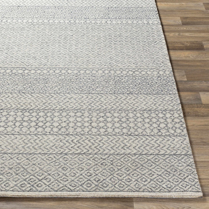 Premium style Ivory and Charcoal Hand Tufted Tribal Multi size Wool Area Rug - The Rug Decor