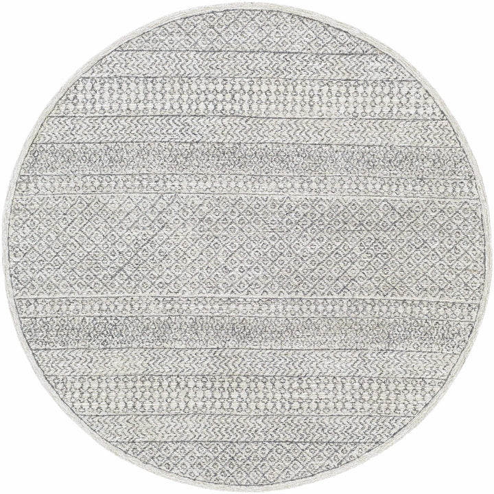 Premium style Ivory and Charcoal Hand Tufted Tribal Multi size Wool Area Rug - The Rug Decor