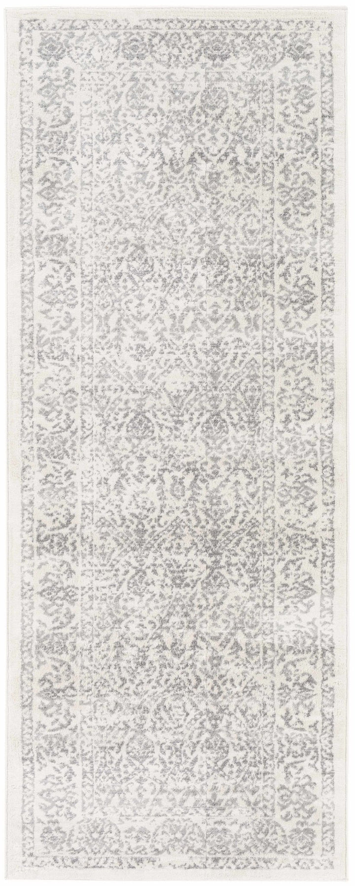 Premium style Traditional Ikat Design Ivory, Beige and Charcoal Area Rug - The Rug Decor