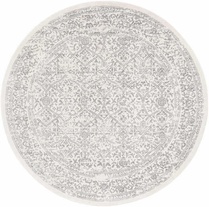 Premium style Traditional Ikat Design Ivory, Beige and Charcoal Area Rug - The Rug Decor