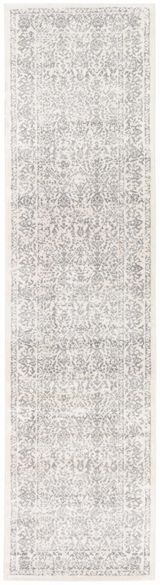 Premium style Traditional Ikat Design Ivory, Beige and Charcoal Area Rug - The Rug Decor
