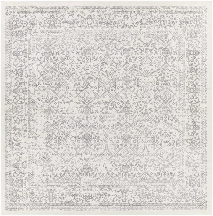 Premium style Traditional Ikat Design Ivory, Beige and Charcoal Area Rug - The Rug Decor