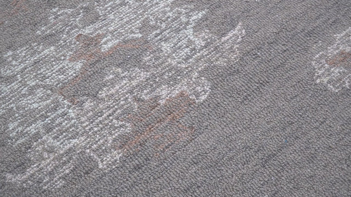 Elvin Custom Made Traditional Oushak Gray Hand Tufted wool rug