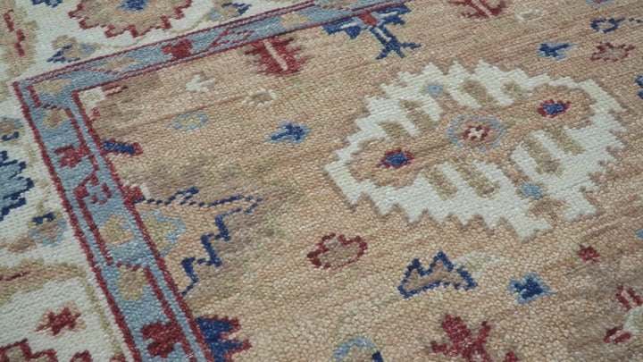 Astra Custom Made Turkish Peach Hand knotted Wool Rug