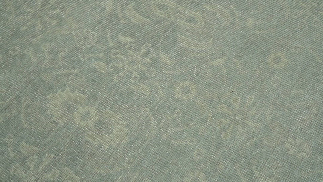 Custom Made Silver Traditional Silver Hand Knotted Wool Rug