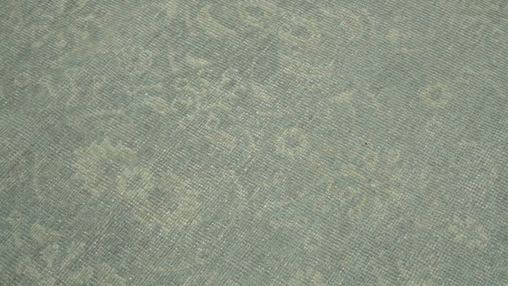 Custom Made Silver Traditional Silver Hand Knotted Wool Rug